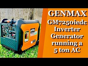 Genmax GM7250IEDC Inverter Generator Running a 5-TON AC