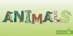 Animals Display Letters
