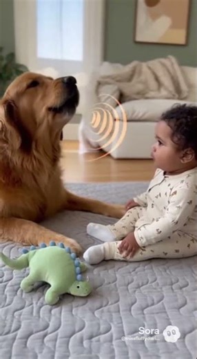 Dog Howls Loudly at Baby! Watch the Reaction 😂강아지가 아기에게 크게 하울링! 반응을 보세요