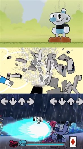 BF x Cuphead Knockout |FNF Indie Cross Mobile Mod #fnf #shortsviral #indiecross