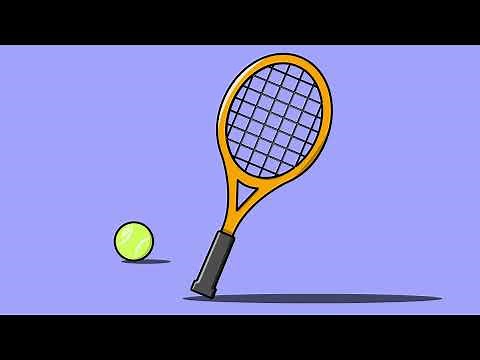 How to create vector Tennis Racket and Ball - Adobe Illustrator CC| Speed art