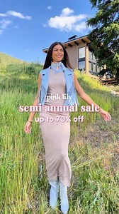Our Semi Annual Sale is back! Don't miss up to 70% OFF hundreds of styles! Deals starting at just $8! 🛍️ 💖 | Pink Lily