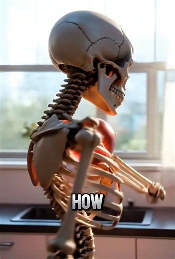 Watch as our 3D skeleton comes to life with the power of a simple apple!