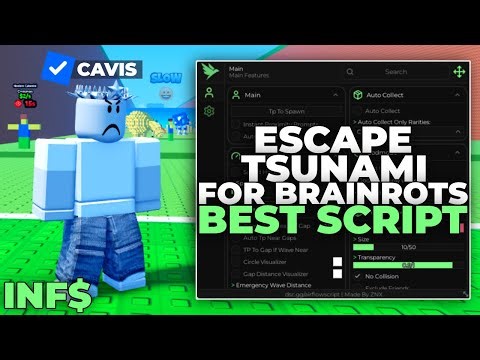 [NEW!] Best Escape Tsunami For Brainrots Script/Hack! | Airflow | God Mode & More! Pastebin 2026 🌊