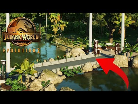 How to make BRIDGES in Jurassic World Evolution 2 | NO MODS