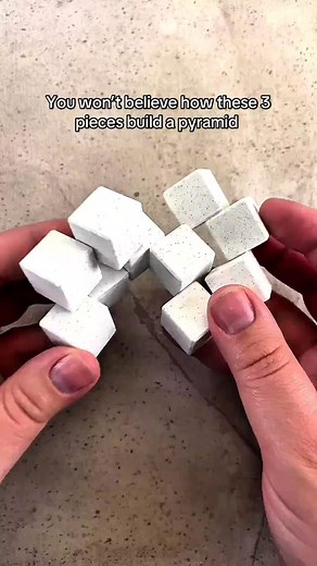 4.5K views · 43 reactions | You won’t believe how to build a pyramid with these three pieces! #puzzlesolving #puzzles #puzzle #puzzlemaster #puzzlechallenge | Puzzle Master Inc. | Facebook