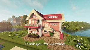 Aesthetic Pink House in Minecraft: Building Tutorial
