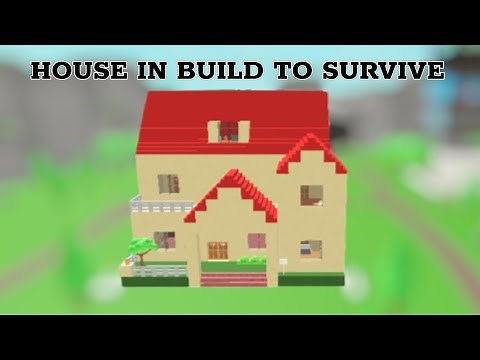 Built a house in Roblox build to survive