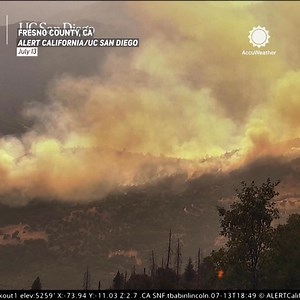 Time-lapse video shows the Max Fire rapidly spreading through Sierra National Forest yesterday, scorching at least 300 acres in Fresno County. | AccuWeather