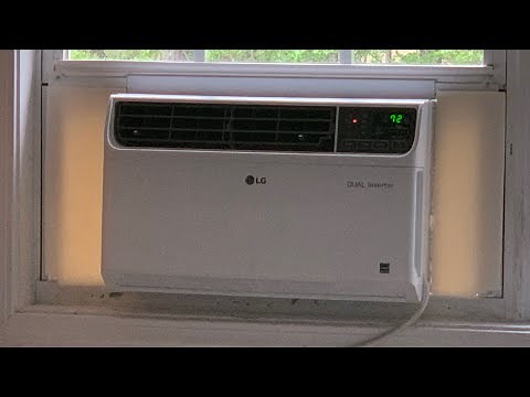 My New LG Dual Inverter LW1019IVSM 9,500 BTU Window Air Conditioner Unboxing & Installation