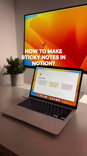 How to make sticky notes in Notion? Quick tutorial how you can create sticky notes in Notion! #notestagram #notion #notionapp #notioncreative #organization #sticky #notes