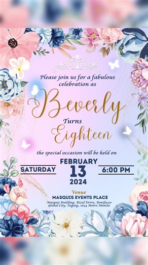 Floral-Butterfly Themed Layout for 18th Birthday!🌸✨ Pm sa mga magpapagawa Also Available: Digital Invitation, Godparents Proposal, Etc. #debutinvitation #18thbirthdayideas #elegantdebut #foryoupage #ecofriendlyinvitations #trending #tutorials #birthdayideas