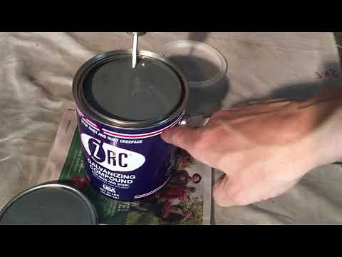 Heat pump for coastal salt water spray corrosion proofing. ZRC Galvanizing compound 95% pure zinc