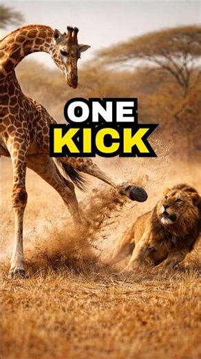 One Giraffe Kick Can End a Lion