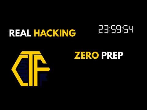 Live Hacking in CTF (no preperation, uncut)