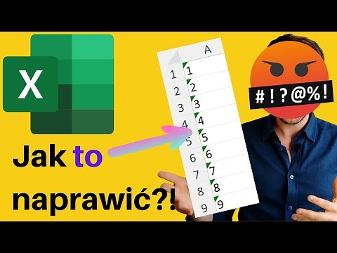 Excel - funkcja TEXT TO COLUMNS 👨‍💻 Jak automatycznie zamienić tekst na liczbę (zielony trójkąt)