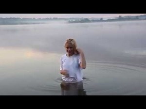 Freezing cold water for a drowning scene. I cant swim and i couldn't sink so i had to be held down