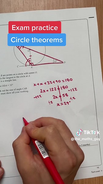 Circle theorems #circletheorems #circles #angles #maths #mathsgcse #edexcelmaths2023 #aqa #ocr #mathsgcse2023