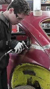Fabrication Being Made Easier on Pops' VW Bug with our ‪@lincolnelectrictv‬ Welder!!