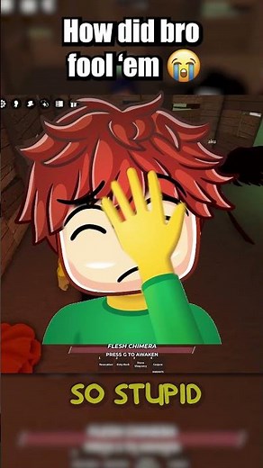 How did bro fool 'em 😭 #roblox #strongestbattlegrounds