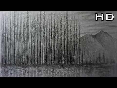 Cómo Dibujar un Paisaje FÁCIL Y BONITO a lápiz paso a paso