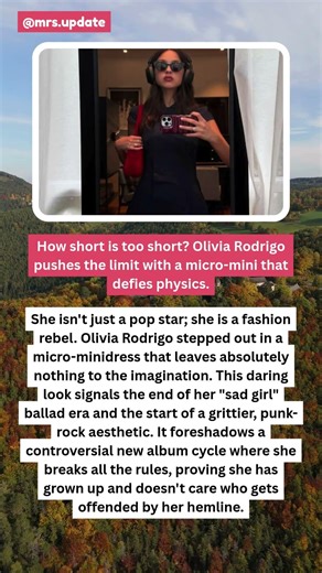 Olivia Rodrigo's MICRO Mini Dress! 👗🔥 Wardrobe Risk #OliviaRodrigo