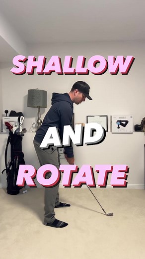 Online lesson - keeping it shallow. #golf #golftips #golfswing
