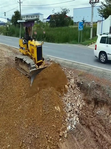  Mini Dozer working hard on soil dumping! Every day, progress never stops  Part 13 | Bulldozer Acitve | Facebook