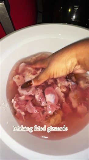 Making fried gizzards #friedgizzards