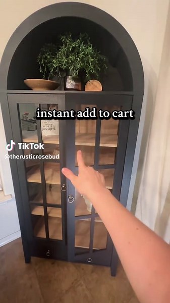 Stunning Arched Cabinet for Rustic Homes