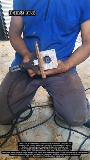 Amazing DIY Electric Wood Router Attachment | Precision Slot Cutting Tool for Carpentry Projects