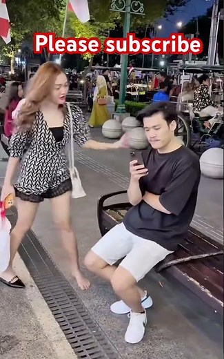 Funny video | Where did the guy put the girl’s shoe after taking it off?”