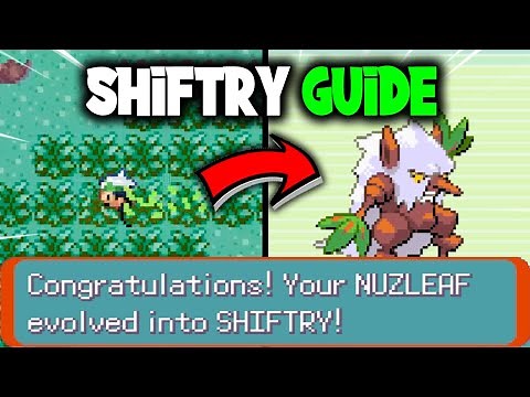 HOW TO EVOLVE NUZLEAF INTO SHIFTRY ON POKEMON EMERALD