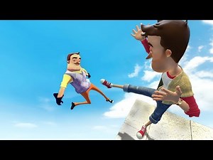 Hello Neighbor: Ragdolls & Epic Falls ep.1 [GMOD]