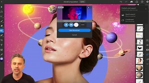 Livestreaming auf iPad ist da.  Richtig gehört. Ihr könnt eure Bearbeitungen auf Photoshop für iPad in Echtzeit freigeben. Paul Trani zeigt euch das neue Feature: https://adobe.ly/2IRe3rS | Adobe Deutschland | Facebook