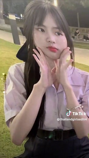 Cute Thai School Girls Showcasing Dance Moves