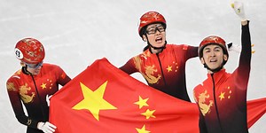 China Wins Its First Gold Medal at Beijing Olympics in Short-Track Speedskating