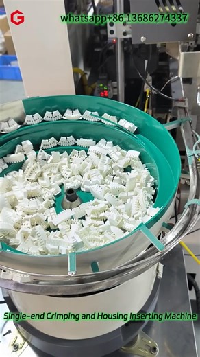 Single end Crimping and Housing Inserting Machine#wireharnessmachine #wireprocessing #wire #auto