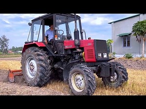 Belarus 820 tractor tills dry land in Tien Thuan Ben Cau Tay Ninh, Thien Vu TV