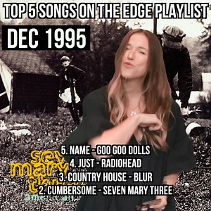 5.2K views · 55 reactions | December '95, what a time to be alive. The sun was shining, the birds were singing, and these were the five songs we were spinning the most this week 26 years ago. Carly counts them down for you. | 102.1 the Edge | Facebook
