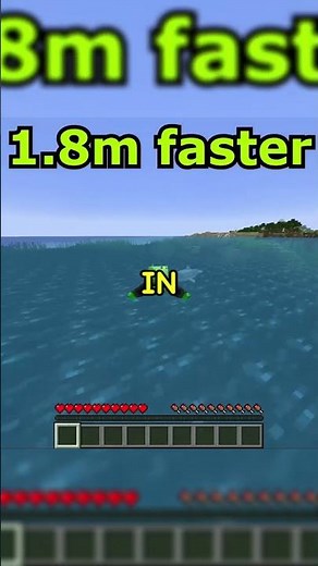 FASTEST SPEED when swimming in Minecraft