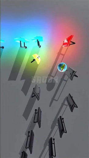 Baby Shark- Bouncing marble.#marbelmusic #marblerace