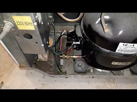 HOW TO CHANGE STARTER CAPACITOR ON LG REFRIGERATOR -FREEZER