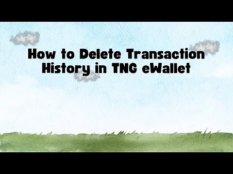 How to Delete Transaction History in TNG eWallet