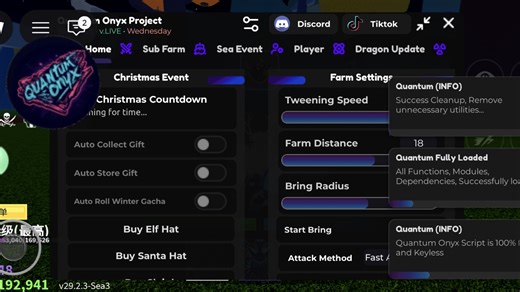 [Roblox bf脚本/QUANTUM Onyx]无密钥 稳定不崩 功能齐全（看简介）