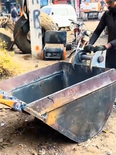This 1.5-Ton Bucket Was Born in a Scrapyard _ From Ship Wreck to Earth Mover. #factory #shorts #machine #skills