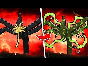 I infected the Mind Flayer with Facehugger in Minecraft.