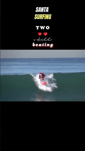 🎅🏄‍♂️ Santa Surfing : Hits the Waves | Must-see #SantaSurfing #SaltCreekBeach #california
