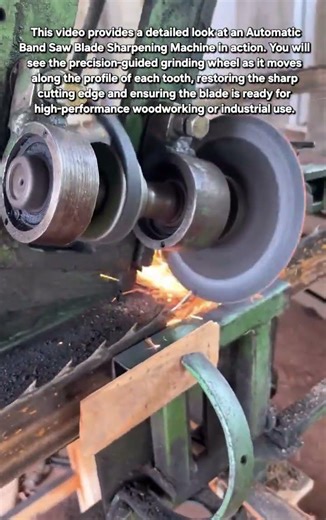 How an Automatic Band Saw Blade Sharpener Works