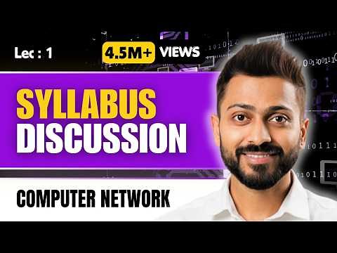 Lec-1: Computer Networks and Security Full Syllabus for GATE, UGC NET,DSSSB,NIELIT & University exam